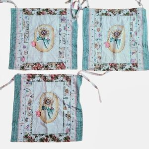 Handmade Seat Covers Floral Sunflower Hand Sewn Decor 3 Total Covers